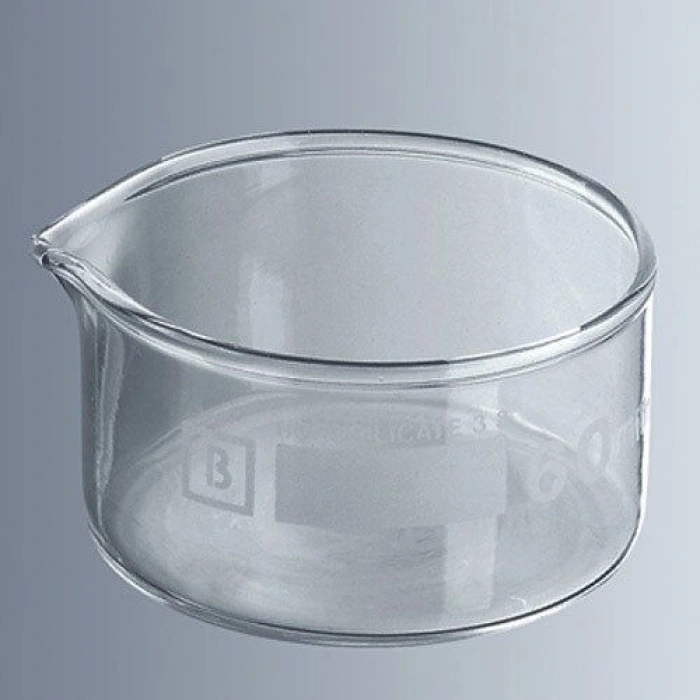 Kristalizasyon Kabı, Cam, Ağızlı, 60 ml