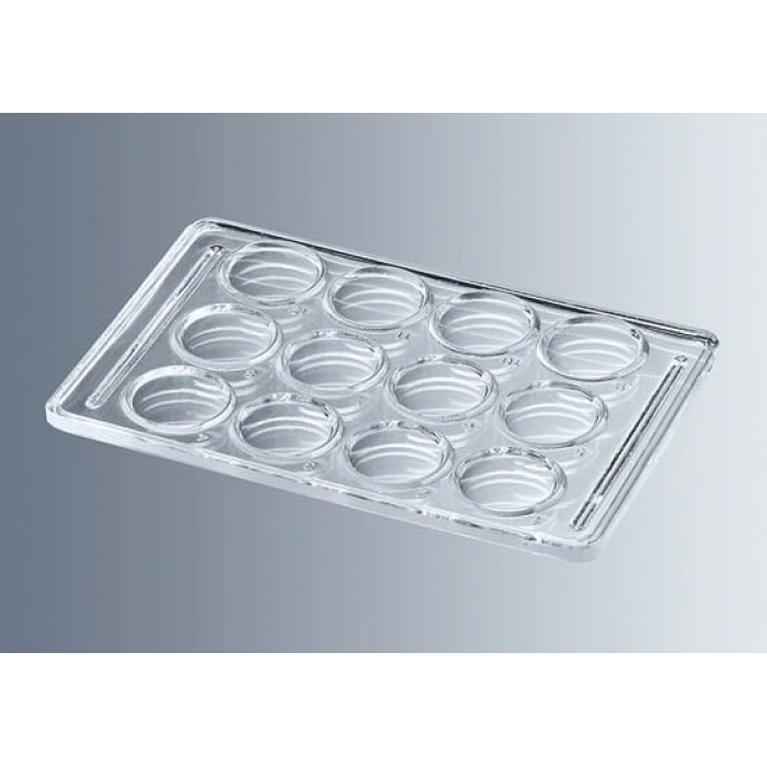 Lam, çukur, mikroflokülasyon için, 12 kuyucuklu