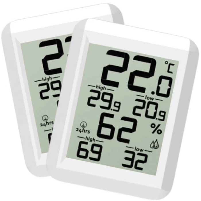 Loyka Elite2 Min Max Sıcaklık Nem Ölçer | 2 li Paket