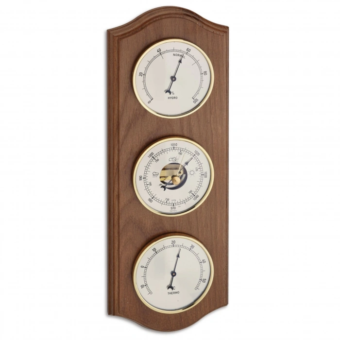 Masif ahşap analog hava istasyonu