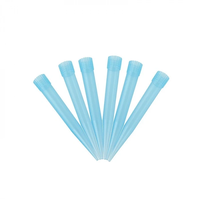 Mavi Plastik Pipet Ucu 500 Adet
