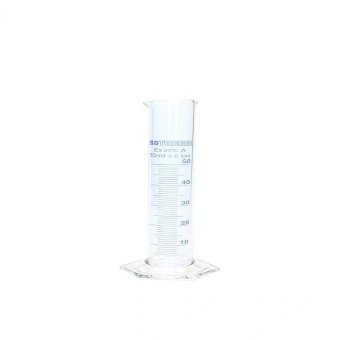 Mezür-Kısa Form- Altıgen Taban 50 ml