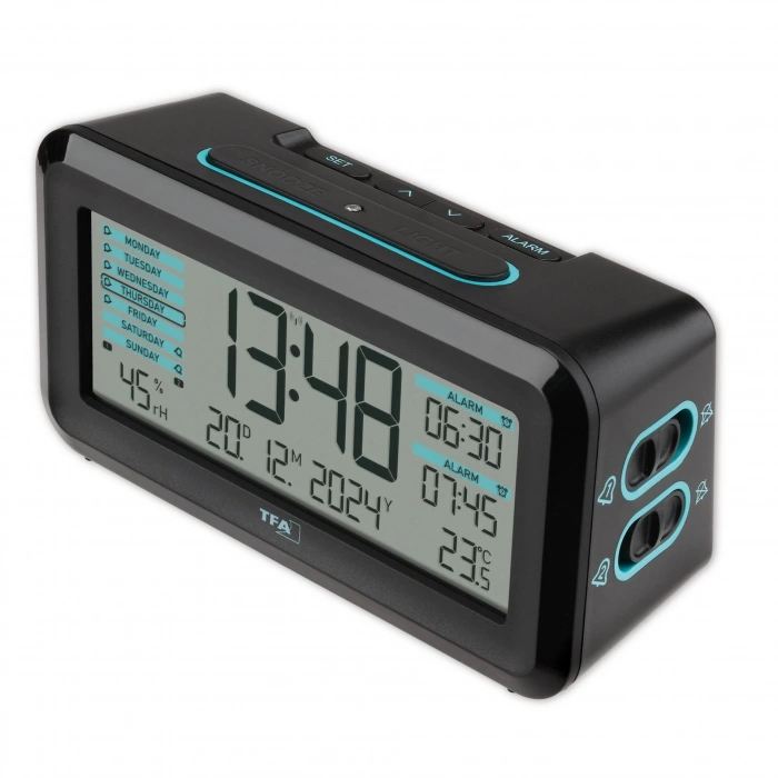 Oda iklimlendirmeli dijital radyo kontrollü çalar saat BOXX2