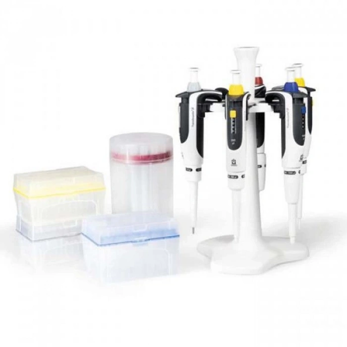 Pipet Seti 5li (Paket 1) 0,1-2,5 ul, 0,5-10 ul, 2-20 ul, 20-200 ul, 100-1000 ul, 6li stand