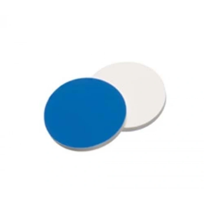 Septa 17mm, Silikon Beyaz/Ptfe Mavi, 55° Shore A, 1.5mm 100 Adet