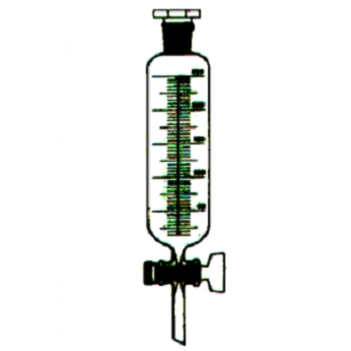 Silindirik AYIRMA HUNİSİ - Dereceli  Cam musluklu 1000