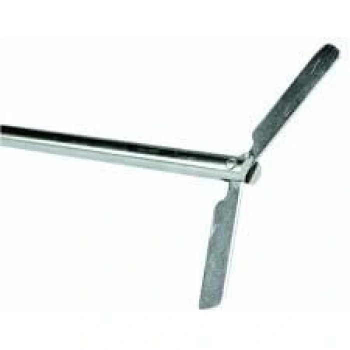 Straight stirrer, shaft length 40cm,stirrer diameter 6cm, 316L stainless steel