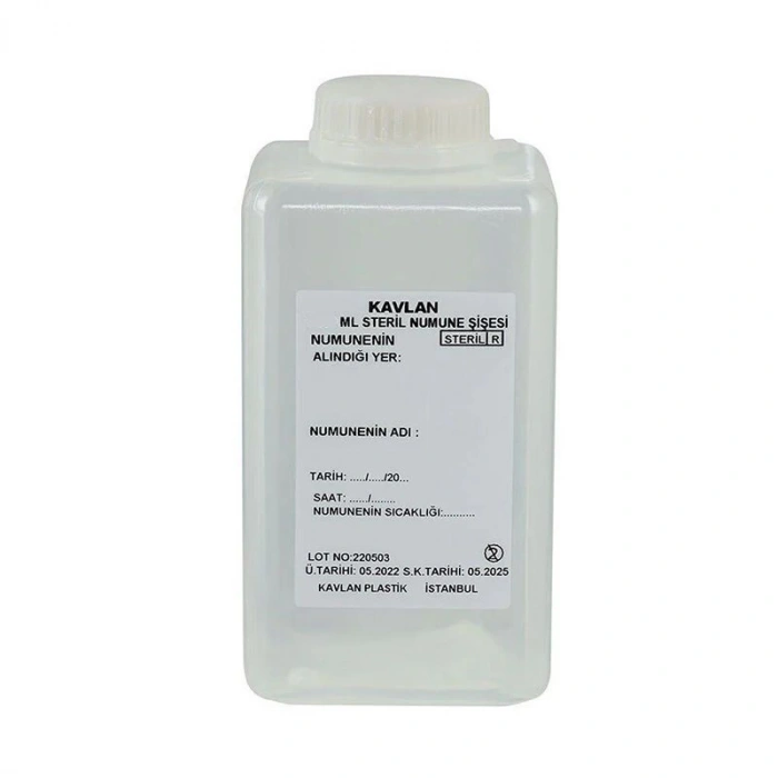 Su Numune Şişesi 1000 ml Pp Tiyosülfatlı Steril 10 Adet
