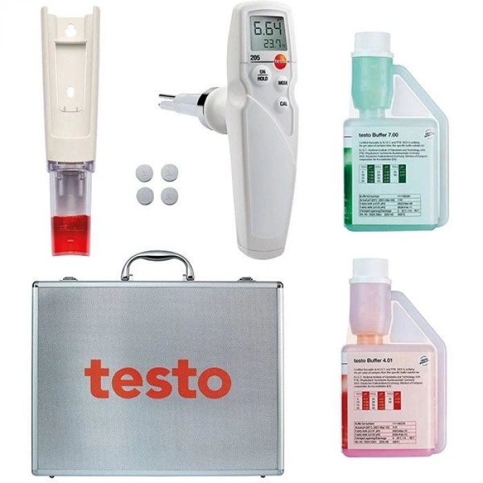 Testo 205 Et Gıda Ph ve Sıcaklık Ölçer (Çantalı Set)