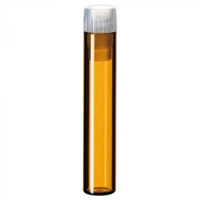 Vial 1 ml, Amber, 40 X 8.2mm, Tıpa 8mm Pe Ve Şeffaf 100 Adet