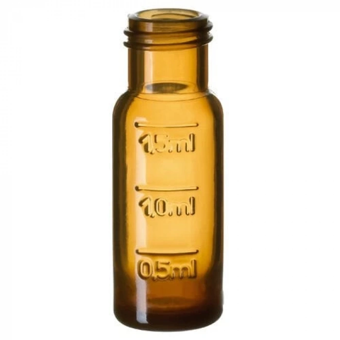 Vial 1,5ml Pp Short Thread, 32X11,6mm, Amber, Dolum Hatlar 100 Adet