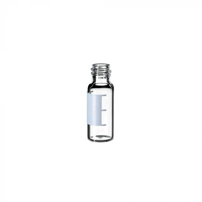 Vial 1,5ml, Vidalı, 8-425 Thread, 32 X 11.6mm, Şeffaf, 1. Hidrolitik Kalite, Dar Ağızlı, Etiketli Ve Dolum Hatlar 100 Adet