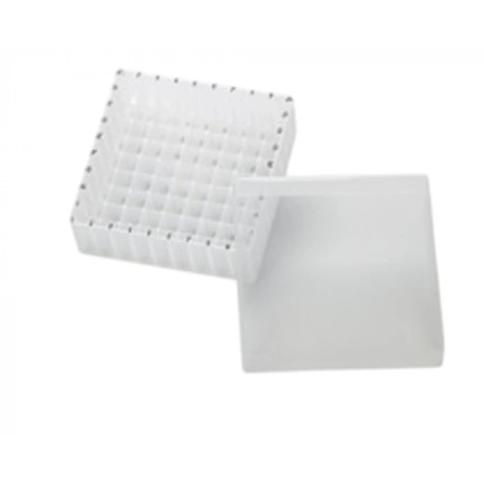 Vial Saklama Kutusu Pp, 1,5ml, 1,8ml Ve 2ml Vial İçin, Şeffaf, Kapak İle (130 X 130 X 45mm) 1 Adet