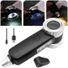 TH-8019 30X Ayarlanabilir Çoklu Işıklı USB Şarjlı El Büyüteci