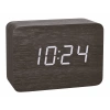 Ahşap görünümlü radyo kontrollü çalar saat tasarımı CLOCCO
