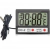 DC-2 Mini Kablolu İç-Dış Termometre Saat (3 lü Paket)