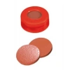 Kapak 11mm Sıkmalı, Kırmızı, Orta Delikli, Ptfe Kırmızı/Silikon Beyaz/Ptfe Kırmızı, 45° Shore A, 1.0mm 100 Adet