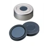 Kapak 20mm, Alüminyum, Düz, Ortadan Çıkarılır, Kalıplı Septa Butyl/Ptfe, Koyu Gri, 50° Shore A, 3.0mm 100 Adet