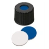 Kapak 8mm, Vidalı, Siyah, Pp, Orta Delikli, Silikon Koyu Mavi/Ptfe Beyaz, 45° Shore A, 1.3mm 100 Adet
