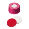 Kapak 9mm, Pp, Orta Delikli - Pembe; Orta Delikli, Silikon Beyaz/Ptfe Kırmızı, 55° Shore A, 1.0mm 100 Adet