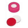 Septa 11mm, Pembe - Orta Delikli, Yumaşak Versiyonu - Silikon Beyaz/Ptfe Kırmızı, 45° Shore A, 1.3mm 100 Adet