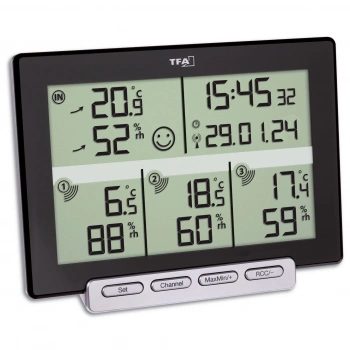 3 vericili kablosuz termo-higrometre MULTI-SENSE