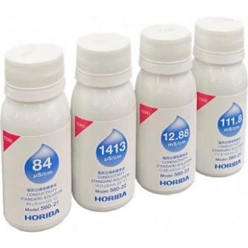 560-C 84uS/cm, 1413 uS/cm, 12,88 mS/cm, 111,8 mS/cm (her biri 60 ml)