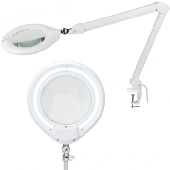 Luma Geniş Mercekli Masaya Bağlanabilir Büyüteç | Ayarlanabilir Led Işığı