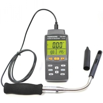 Tenmars TM-4002 Tel Tipi Hot Wire Sensörlü Hava Hızı Debi Sıcaklık ve Nem Ölçer