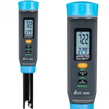 AZ 8699 Ph, EC, TDS, Tuzluluk, S.G. ve Sıcaklık | 6 sı 1 Arada