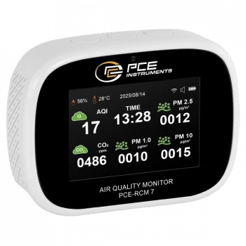 PCE-RCM 7 Profesyonel Çok Parametreli İç Ortam Analizörü | PM1, PM2.5, PM10, CO₂, HCHO, TVOC Ölçüm