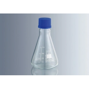 Cam Erlenmayer, PP Mavi Vida Kapaklı, 500 ml