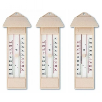 3 ADET TFA 10.3015.03 Plastik Max-Min Alkollü Termometre