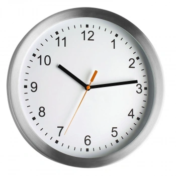 Alüminyum çerçeveli analog duvar saati
