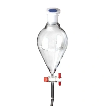 Ayırma Hunisi - Armudi - PTFE Musluklu - NS 19/26 - 100 ml