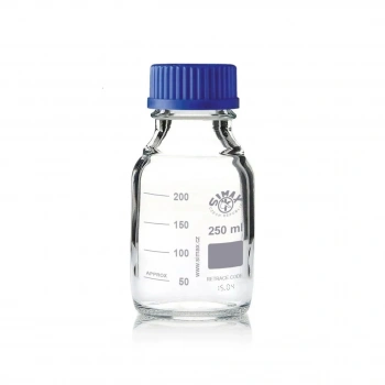 CAM OTOKLAV ŞİŞESİ - VİDALI KAPAK - ŞEFFAF - 250  ML