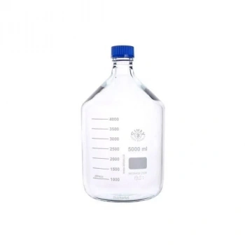 CAM OTOKLAV ŞİŞESİ - VİDALI KAPAK - ŞEFFAF - 5000  ML