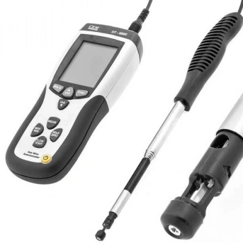 CEM DT-8880 Teleskobik Problu Kızgın Tel Hava Hızı, Debisi ve Sıcaklık Ölçer