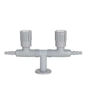 Çift Çıkışlı Gaz Musluğu