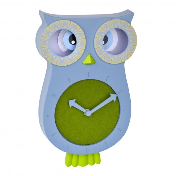 Çocuk sarkaçlı duvar saati baykuş LUCY | WILLY