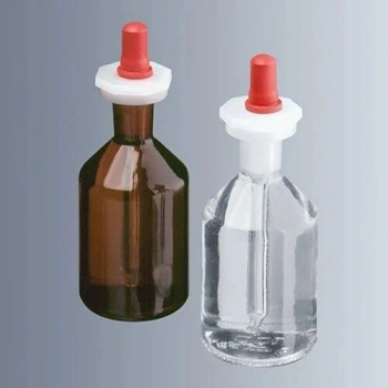 Damlalık Şişe, Cam, Puarlı, Cam Pipetli, Şeffaf, 50 ml
