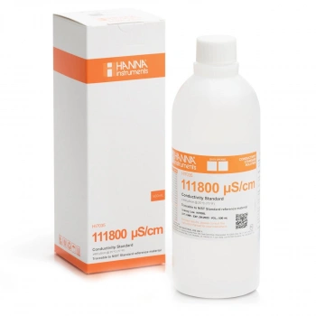 HI7035L 111800 µS/cm EC value @ 25°C, 500 mL bottle