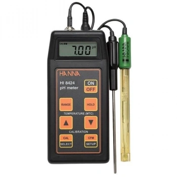 HI8424 Taşınabilir otomatik kalibrasyon pH / mV / ° C Metre