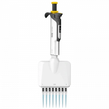 HiPette Renkli Ayarlanabilir 8 Kanallı Ayarlanabilir Otomatik Pipet 0,5-10 ul Tamamı Otoklavlanabilir