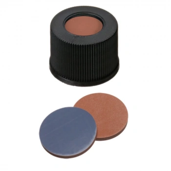 Kapak 13mm, Vidalı Pp, Siyah, Üst Açık, Vida: 15-425, Butyl Kırmızı/Ptfe Gri, 55° Shore A, 1.6mm 100 Adet