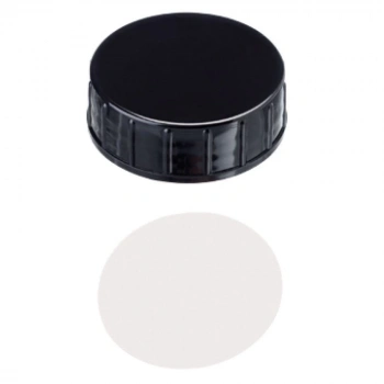 Kapak 40mm, Pp, Vidalı, Siyah, Üst Kapalı, Ptfe Virginal, 53° Shore A, 0,5mm 125 Adet