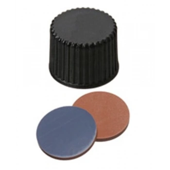 Kapak 8mm, Vidalı, Siyah, Pp, Üst Kapalı, Butyl Kırmızı/Ptfe Gri, 55° Shore A, 1.3mm 100 Adet