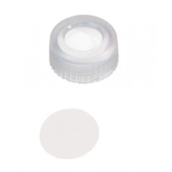 Kapak 9mm, Pp, Şeffaf, Orta Delikli, Ptfe Virginal, 53° Shore D, 0.2mm 100 Adet