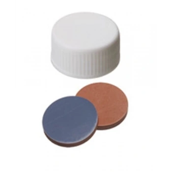 Kapak Pp, 24mm, Vidalı, Şeffaf, Butyl Kırmızı/Ptfe Gri, Tfe, 2,0mm, 55° Shore A, 2.5mm 100 Adet