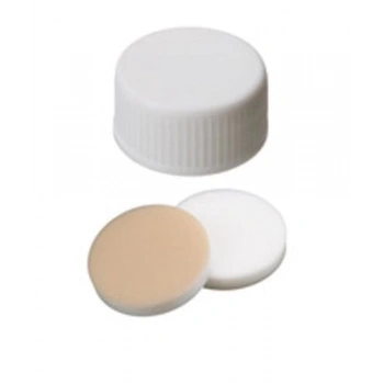 Kapak Pp, 24mm, Vidalı, Şeffaf, Silikon, Natural/Ptfe Beji, 45° Shore A, 3.2mm, Epa-Kalite 100 Adet